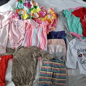 Lot baby girls clothes 3 months